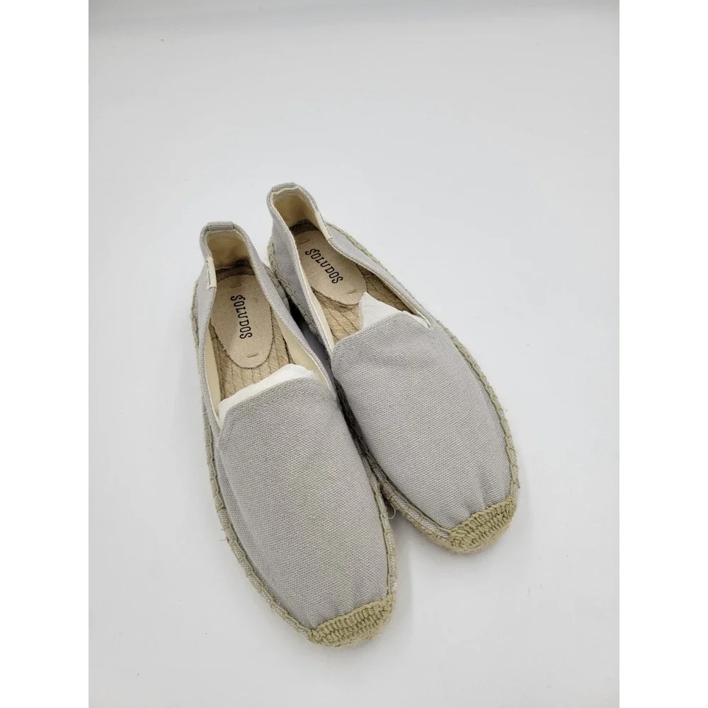 SOLUDOS NEW The Seville Smoking Slipper‎ Coche Gray- Size 8